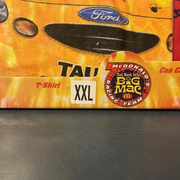 VTG Rare 1998 All Over Print Bill Elliot McDonald’s Nascar T-Shirt Box Set XXL